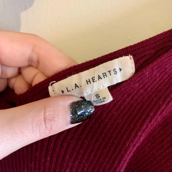 LA HEARTS off-shoulder sweater - Picture 3 of 4